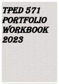 TPED 571 PORTFOLIO WORKBOOK 2023