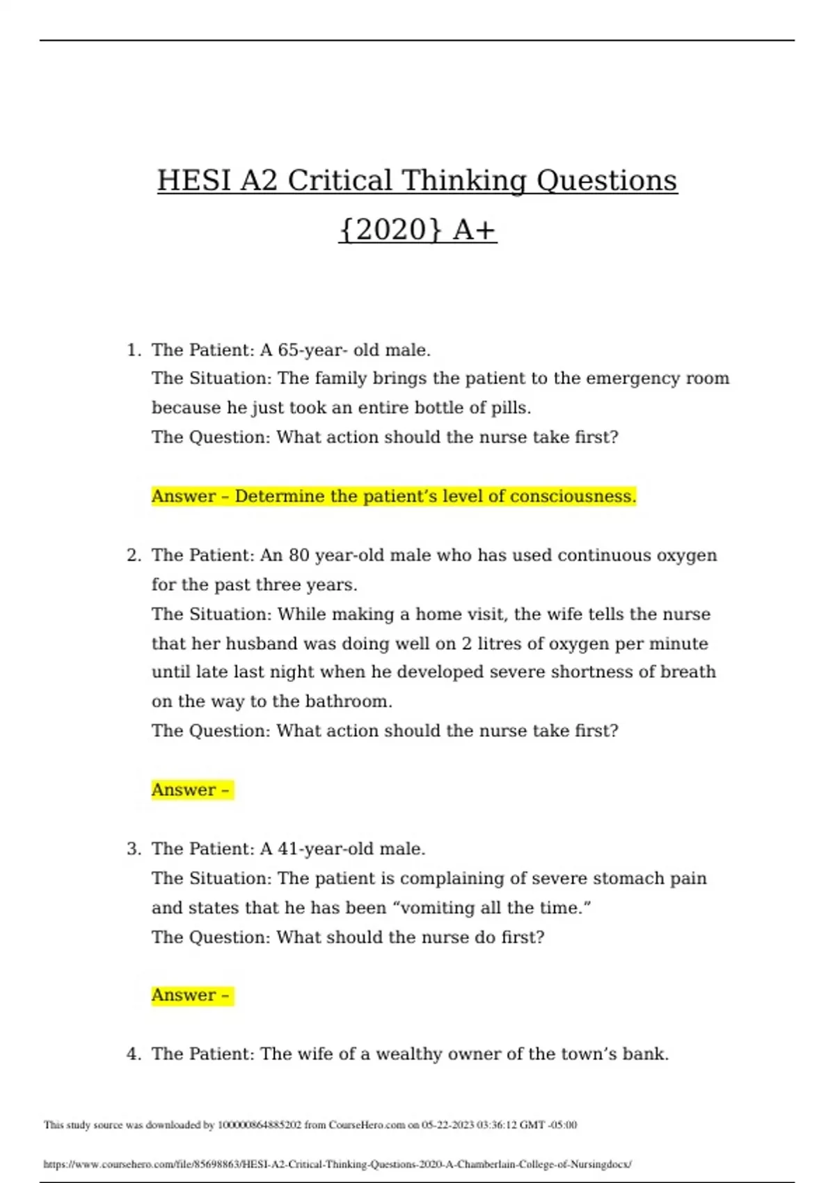 hesi critical thinking 2021