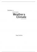 Exercises for Weather & Climate 9th Edition By Greg Carbone (Solution Manual)