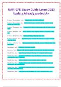 NAFI-CFEI Study Guide Latest 2023 Update Already graded A+