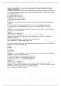 Chapter 1: Assessment Test Bank For Clinical Nursing Skills: A Concept-Based Approach, 4e (Pearson) Education (Chapter 1 only Questions and Complete Solutions)