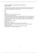 Chapter 3. Comfort Test Bank For Clinical Nursing Skills: A Concept-Based Approach, 4e (Pearson) Education (Chapter 3 only Questions and Complete Solutions)