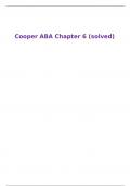 Cooper ABA Chapter 6 (solved)