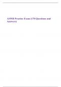 ASWB Practice Exam (170 Questions and Answers)