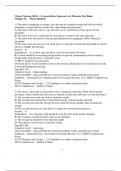 Chapter 16. Tissue Integrity Test Bank For Clinical Nursing Skills: A Concept-Based Approach, 4e (Pearson) Education (Chapter 16 only Questions and Complete Solutions)