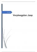 Uitgebreid Verpleegplan Jaap - KERN B - 1e jaar 