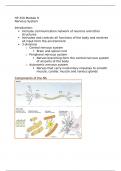 Class notes HP 250 - Nervous system