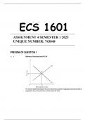 ECS 1601 ASSIGNMENT 4 SEMESTER 1 2023 UNIQUE NUMBER: 743848