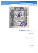 Roman Law 271 Summaries