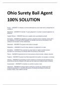 Ohio Surety Bail Agent 100% SOLUTION