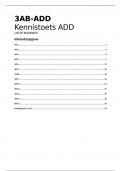 3AB-ADD Samenvatting Kennistoets