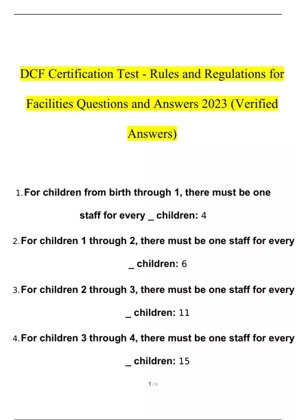 dcf-certification-test-rules-and-regulations-for-facilities-questions