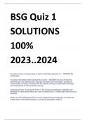 BSG Quiz 1 SOLUTIONS  100%  2023..2024