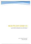 HESI PN EXIT EXAM V3 EXAM - QUESTIONS & ANSWERS WITH RATIONALS BEST VERSION 2022/2023 100% REVIEWED