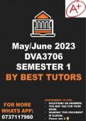 DVA3706 EXAM ANSWERS 2023