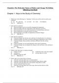 Test Bank for Chemistry The Molecular Nature of Matter and Change 7th Edition Silberberg Chapter 1 - 24 Updated 2023