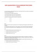 100% QUARANTEED ATI RN LEADERSHIP PROCTORED EXAM   1. A nurse is teaching a patient about hypertension. In which order from first to last will the nurse implement the steps of the teaching process? 1.	Set mutual goals for knowledge of hypertension. 2.	Tea