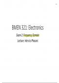 BMEN 321 Unit 2 Electronics Frequency Domain