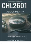 CHL2601 ASSIGNMENT 7 ANSWERS ( DUE 26 JUNE 2023)