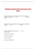 Medical surgical ATI proctored exam 2019