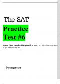 The SAT Practice  Test #6