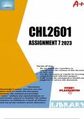 CHL2601 ASSIGNMENT 7 2023 (783798)