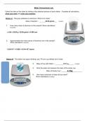 Molar conversions chemistry lab