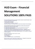 Hud Certification  Exam: 1. Financial  Management100%  SOLUTIONS 100% PASS