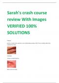 Sarah's crash course  review With Images  VERIFIED 100%  SOLUTIONS