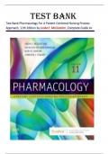 Test Bank Pharmacology A Patient-Centered Nursing Process Approach, 11th Edition by Linda E. McCuistion Chapter 1-58