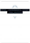 SOPHIA ENVIRONMENTAL SCIENCE FINAL MILESTONE