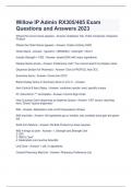 Willow IP Admin RX305/405 Exam Questions and Answers 2023