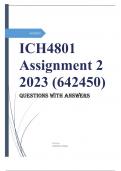 ICH4801 Assignment 2 2023 (642450)