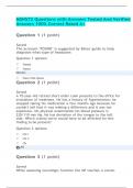 MSN572 Questions with Answers Tested And Verified Answers 100% Correct Rated A+