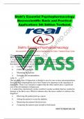 Stahl's Essential Psychopharmacology 5th Edition Chapter 1-14 Full Covered Test Bank. Stahl's Essential Psychopharmacology Neuroscientific Basis and Practical Applications 5th Edition Testbank 