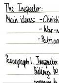 An inspector calls grade 9 notes