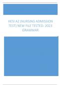 HESI A2 NEW FILE TESTED- 2023 GRAMMAR