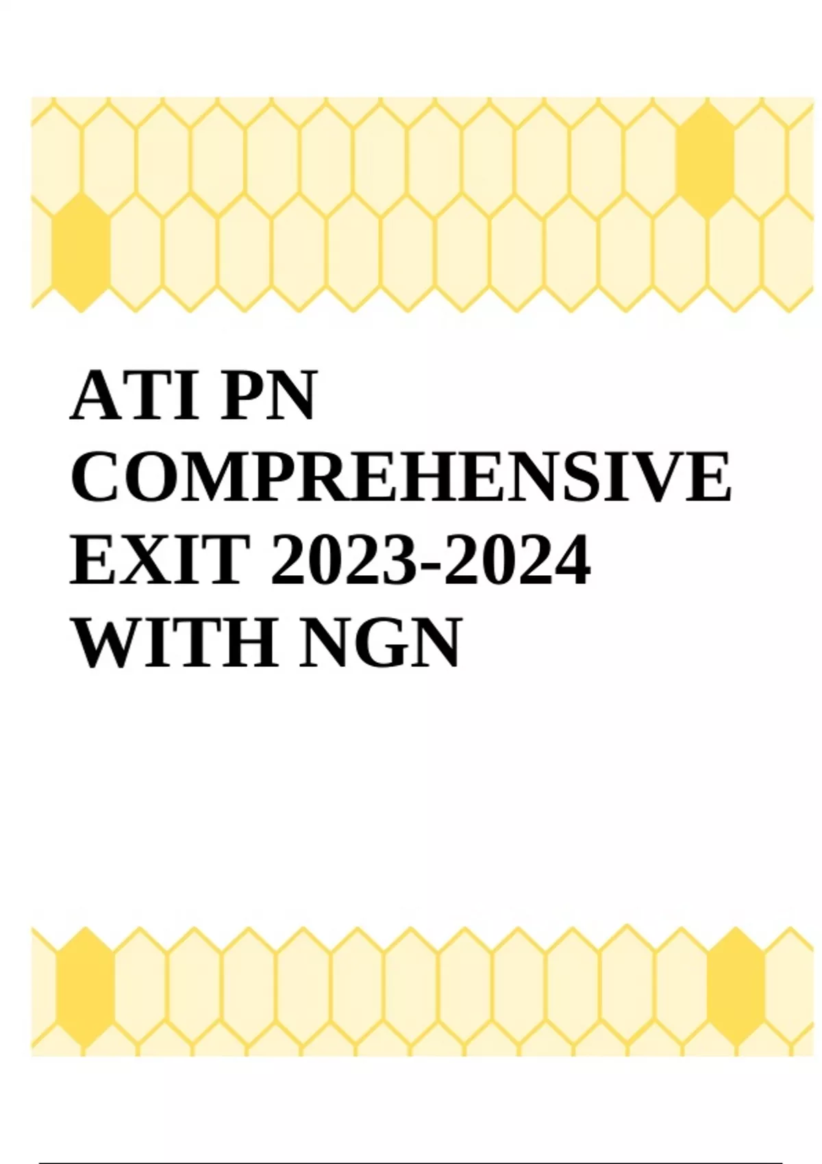 ATI PN COMPREHENSIVE EXIT 20232024 WITH NGN (UPGRADED) ATI PN