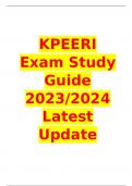 KPEERI Exam Study Guide 2023/2024 Latest Update