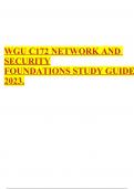 Exam (elaborations) WGU C172 Study Guid E