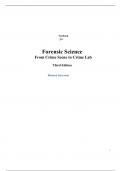 Forensic Science From the Crime Scene to the Crime Lab 3rd Edition By  Richard Saferstein (Test Bank)