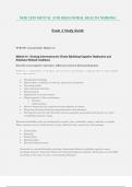 Exam 2 Study Guide - NUR 2459 / NUR2459 (Latest 2023 / 2024): Mental And Behavioral Health Nursing - Rasmussen