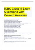 ICBC Class 5 Exam Questions with Correct Answers 