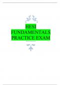 HESI FUNDAMENTALS PRACTICE EXAM