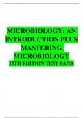 MICROBIOLOGY: AN INTRODUCTION PLUS MASTERING MICROBIOLOGY 13TH EDITION TEST BANK