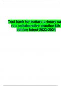 Test bank for buttaro primary ca re a collaborative practice 6th edition-latest-2023-2024