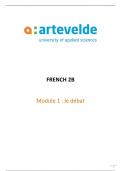 Module 1: Le débat - French 2B