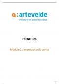 Module 2 Le produit et la vente - French 2B