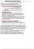 Samenvatting Managing operating module en Management history module  BMMMAN2A.A