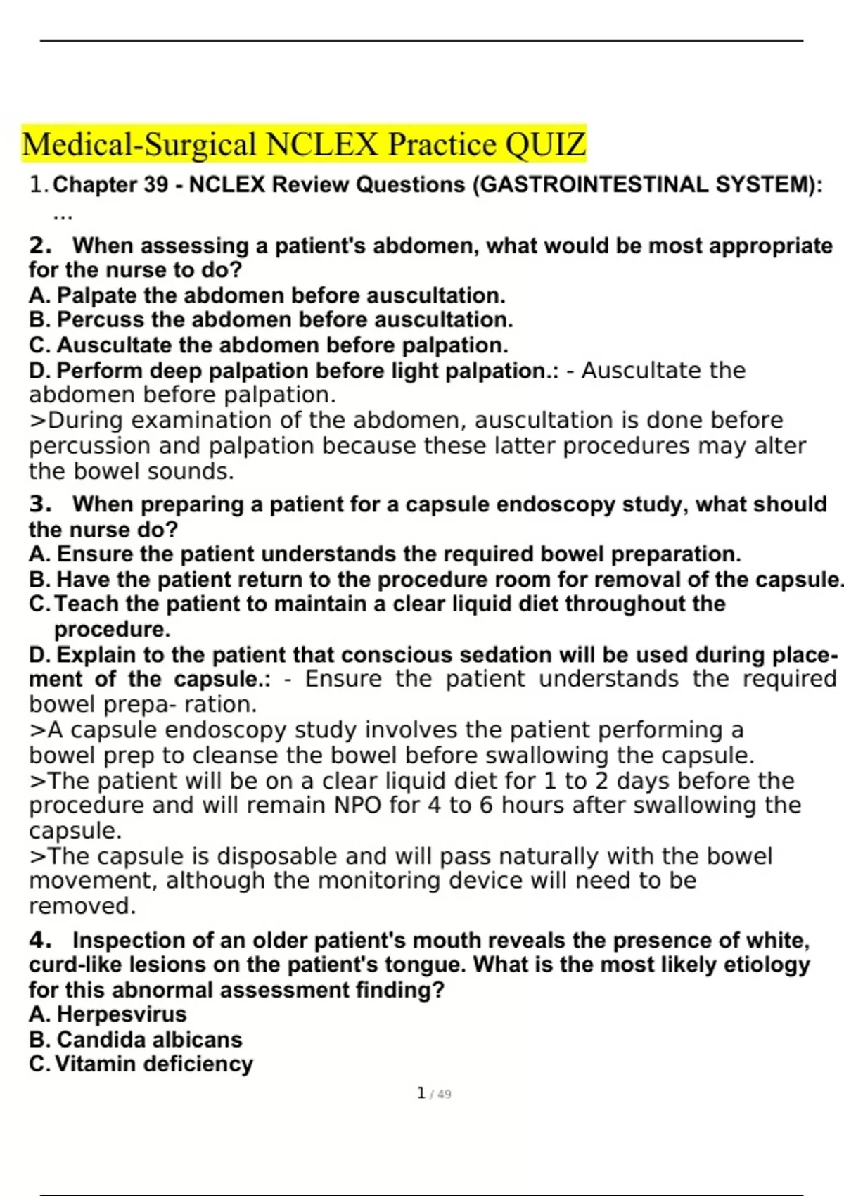 nursing research questions nclex